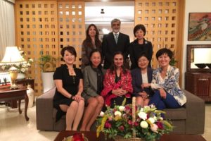 Women leaders of Korea at Pakistan ambassador's residence Seoul.