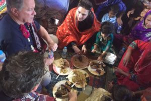 Marvi Memon and WFP Chief David Beasely